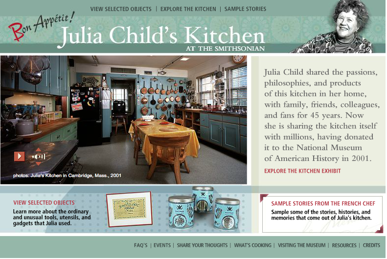 Screen shot of the digital site - all rights reserved. Smithsonian National Museum of American History